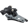 Переключатель передний SHIMANO DEORE, M4100-M, SIDE-SWING, на хомут 34,9(с адаптером 28,6/31,8), для 2x10 скоростей, угол:64- IFDM4100MX4